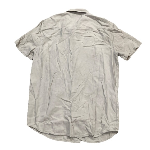 Lucky Brand Pearl Snap Short Sleeve Grey M - Picture 2 of 5